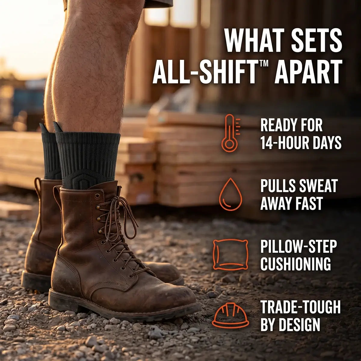 Finish your 14-hour day with feet that aren't cooked